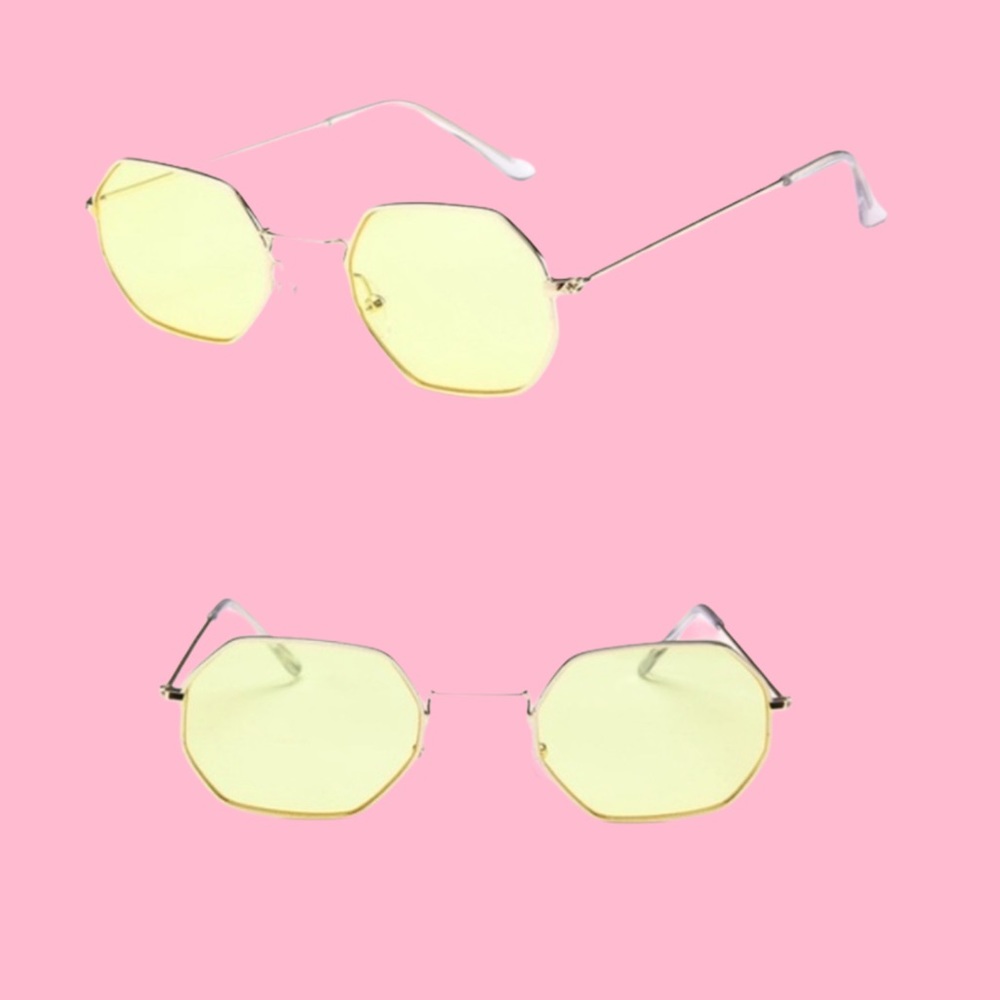 Transparent retro glasses